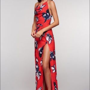 Stylestalker Harley Floral Red Maxi Dress S